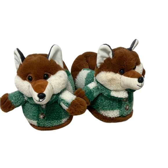 American Eagle Wolf Slippers Size M/L - Picture 2 of 3